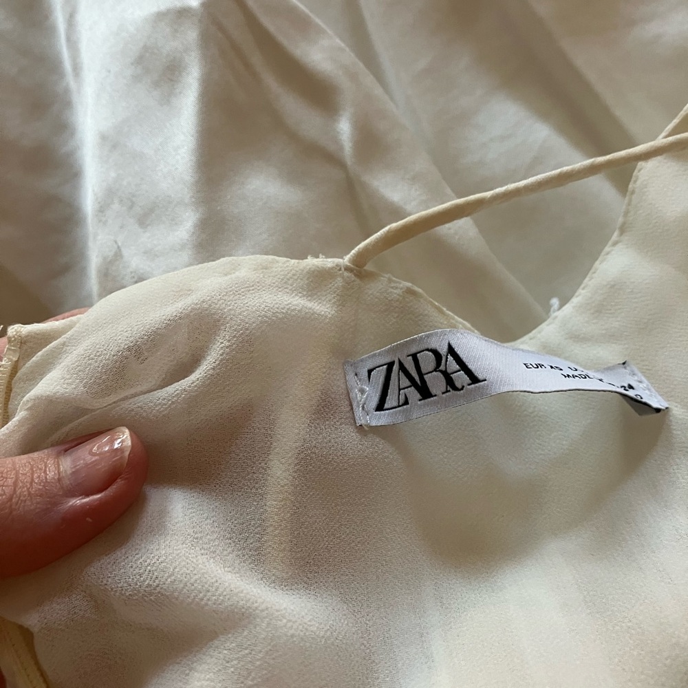 Zara Striped Knot Front Long Tunic Tank Cami - Picture 7 of 7
